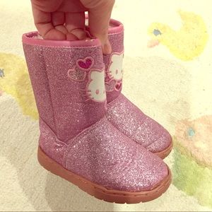 Hello Kitty sparkle boots